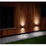 Solight LED vonkajšie nástenné svietidlo Potenza, 2x GU10, čierne