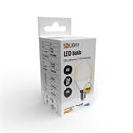 Solight LED žiarovka, miniglobe, 6W, E14, 3000K, 510lm, biela