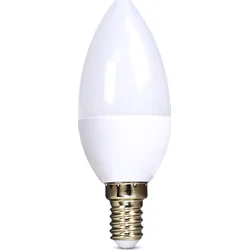 Solight LED žiarovka, sviečka, 6W, E14, 6000K, 510lm
