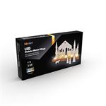 Solight LED zimná dedina, modulárna, 14 prvkov, 10x LED, 2x AAA
