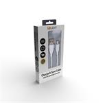 Solight lightning kabel, USB 2.0 A konektor - Lightning konektor, silikon, 1m