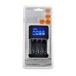 Solight nabíjačka s LCD displejom, AC 230V, 450mA, 4 kanály, AA/AAA, riadená mikroprocesorom