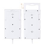 Solight prepäťová ochrana, 8z, USB A+C, 2m, biela