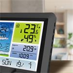 Solight profesionální meteostanice, přehledný a designový displej, tlak, teplota, vlhkost, srážky, hodnoty větru