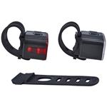 Solight set nabíjecích cyklo svítilen, 160lm přední, zadní červená, Li-Ion, USB