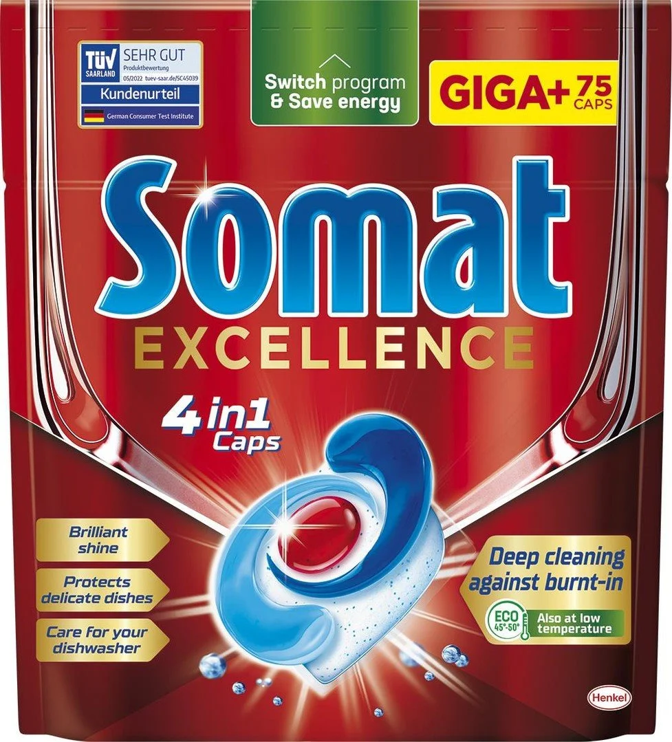 Somat Tablety do umývačky riadu Excellence GIGA+ 75ks
