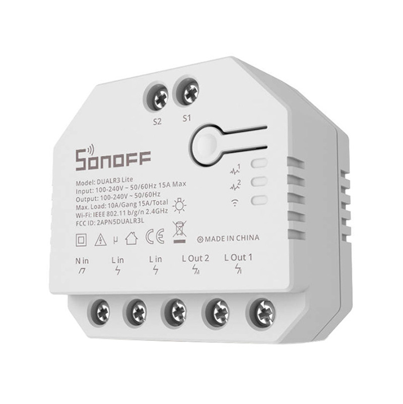 SONOFF Chytrý přepínač WiFi Dual R3 Lite