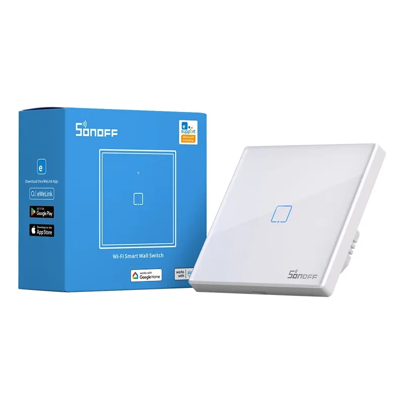 SONOFF Chytrý vypínač WiFi + RF 433 T2 EU TX (1 kanál) aktualizováno