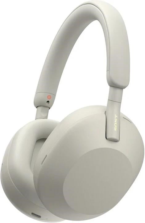 Sony bezdrátová sluchátka WH-1000XM5 stříbrná