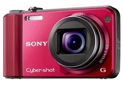 SONY DSC-H70R kompakt Cyber-Shot červený 16.2MPix, ohnisková vzdálenost od 25 mm, filmy HD, panorama