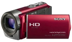 SONY HDRCX130ER kamera MS/SD/SDHC, Full HD, 30x zoom - červená + 8GB SD karta + baterie FV50 + pouzdro CXC/U5