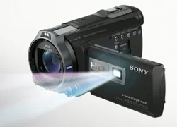 SONY kamera HDR-PJ740VE, 24.1MPix, 10x zoom, 3" LCD dotykový, Full HD, projektor, black