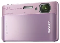 SONY kompakt DSC-TX5 Cyber-Shot 10.2 MPix Exmor R, 4x zoom, stabilizátor - růžový
