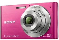 SONY kompakt DSC-W320P růžový, tenký a lehký ,14.1MPix, 4x zoom, 2,7" LCD, ISO 3200, Optický stabilizátor
