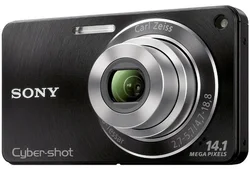 SONY kompakt DSC-W350B černý, 14.1MPix, 4x zoom, Video v kvalitě 720p HD
