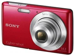 SONY kompakt DSC-W620R, 14.1MPix, 5x zoom, 2,7" LCD, HD video, červený