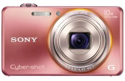 SONY kompakt DSC-WX100P, 18.2MPix, 10x zoom, 2,7" LCD, Full HD video, 3D, růžový, iS