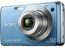SONY kompakt DSCW220LE9 Cyber-Shot 12,1MPix, modrý, 4x zoom, stabilizátor