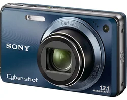 SONY kompakt DSCW290LE9 Cyber-Shot 12,1MPix, tm. modrý, 5x zoom, stabilizátor,