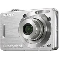 SONY kompakt DSCW55S Cyber-Shot 7.2Mpix, stříbrný, 3x zoom