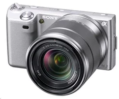 SONY NEX-5KS fotoaparát 14.2 Mpix + 18-55 mm - stříbrný