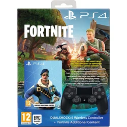 Sony PS4 Dualshock 4 v2 černý + voucher do hry Fortnite