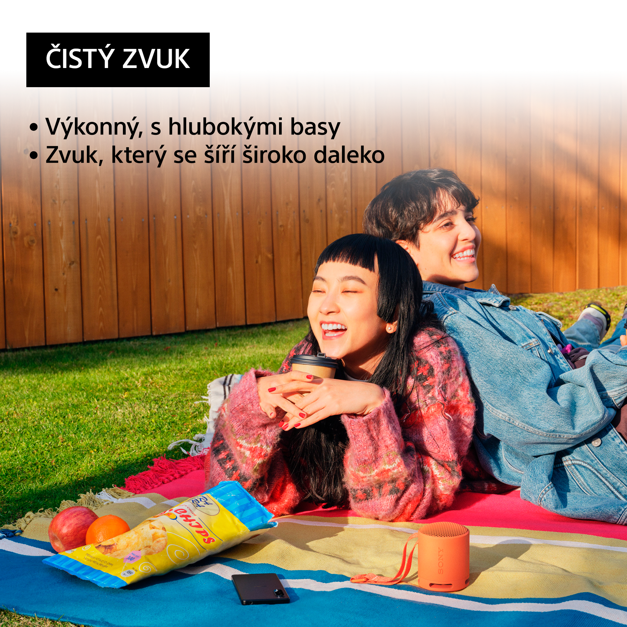 Sony SRS-XB100, oranžová