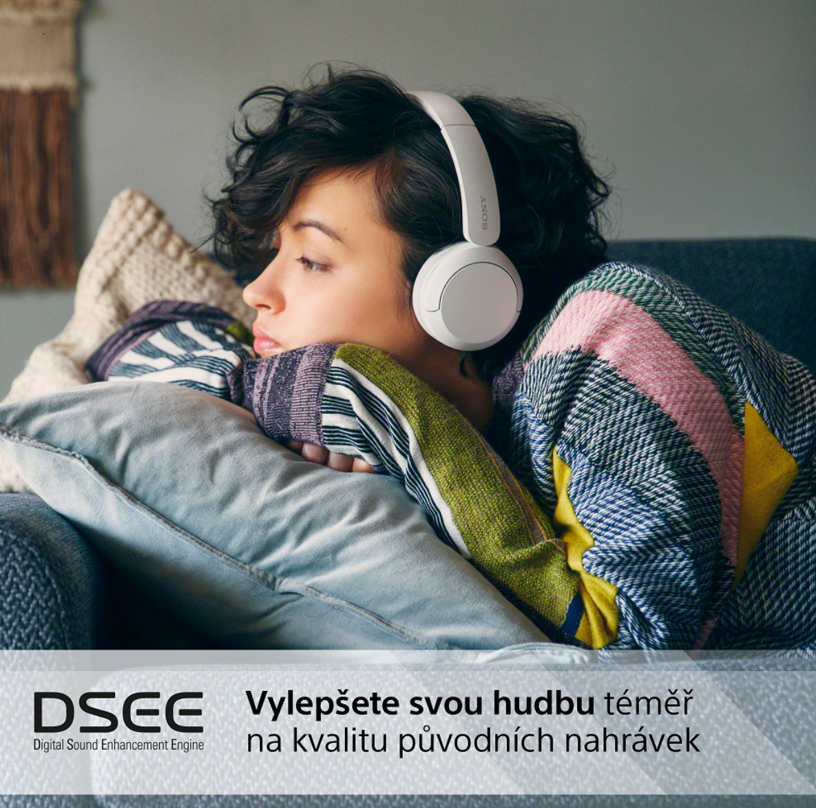 Sony WH-CH520, biela, model 2023