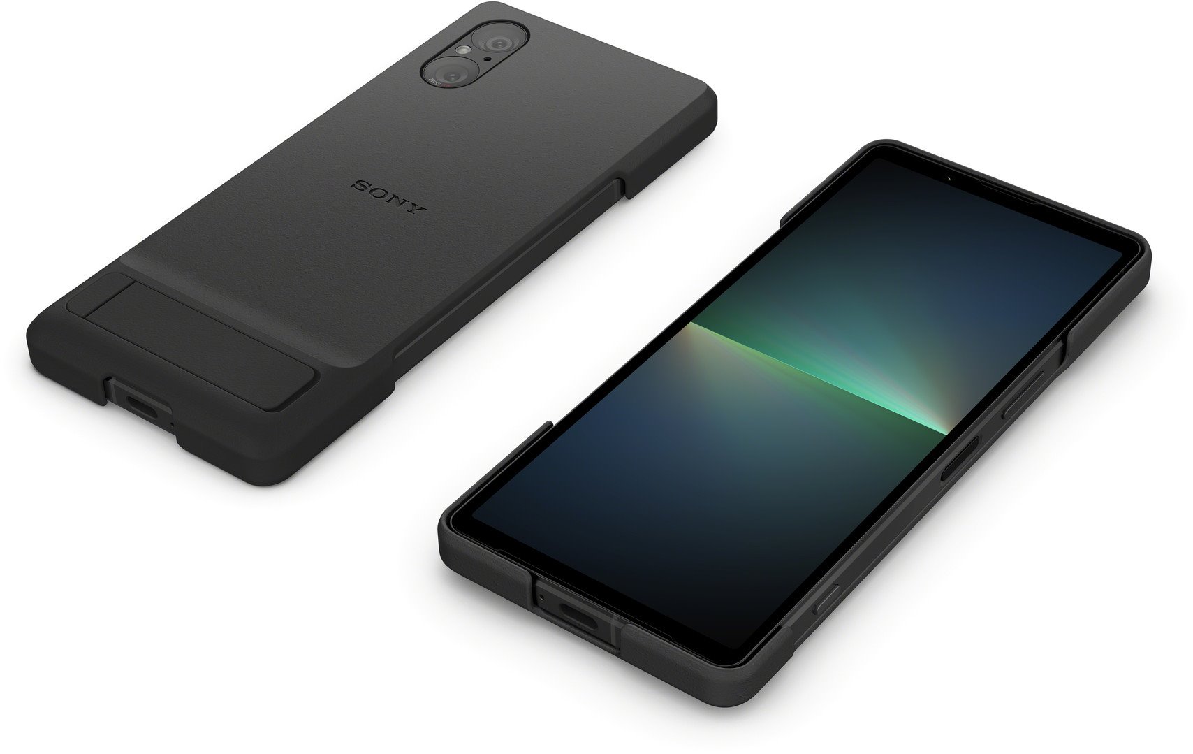Sony Xperia Stand Cover pro Xperia 5 V 5G černý