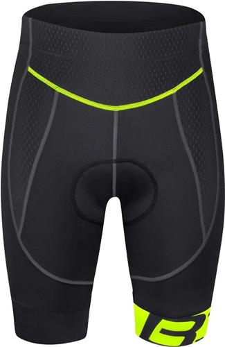 Šortky do pása FORCE s vložkou B30, čierno-fluo veľkosť M