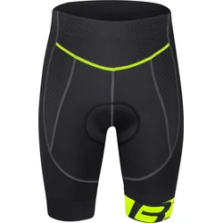 Šortky do pása FORCE s vložkou B30, čierno-fluo veľkosť M