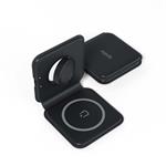 Spello 2in1 skládací bezdrátová nabíječka (MagSafe) - černá