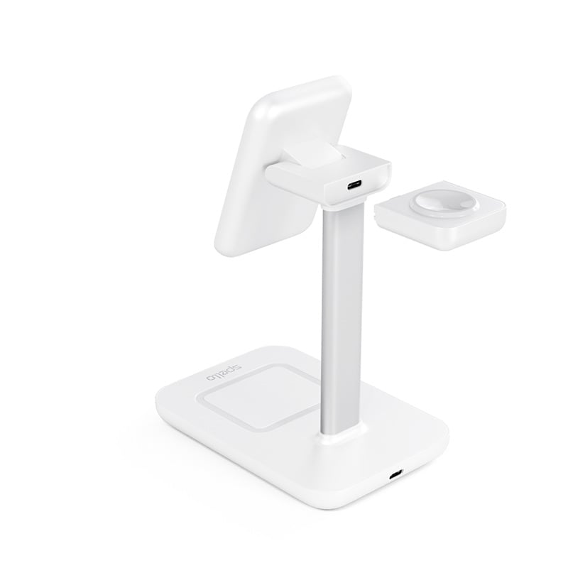 Spello 3in1 magnetický dobíjecí stojánek (MagSafe) - bílý