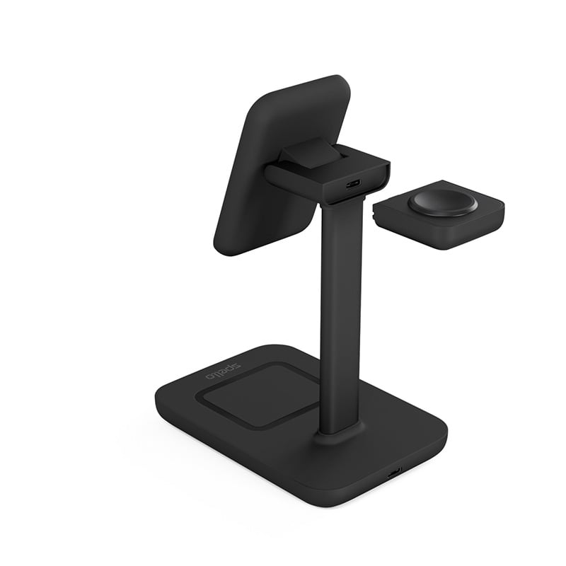 Spello 3in1 magnetický dobíjecí stojánek (MagSafe) - černý