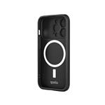 Spello Durable Magnetic Case with Protective Cam Slider iPhone 15 Plus - černá
