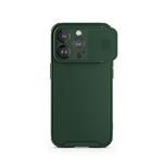 Spello Durable Magnetic Case with Protective Cam Slider iPhone 15 Pro - zelená
