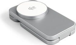 Spello ForceBase SF50b | Qi2 25 W | bezdrôtová nabíjacia stanica 3 v 1 | strieborná | skladací a kompaktný dizajn
