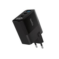 Spello ForceBoost Display GaN 65W Wall Charger SA65 - černá