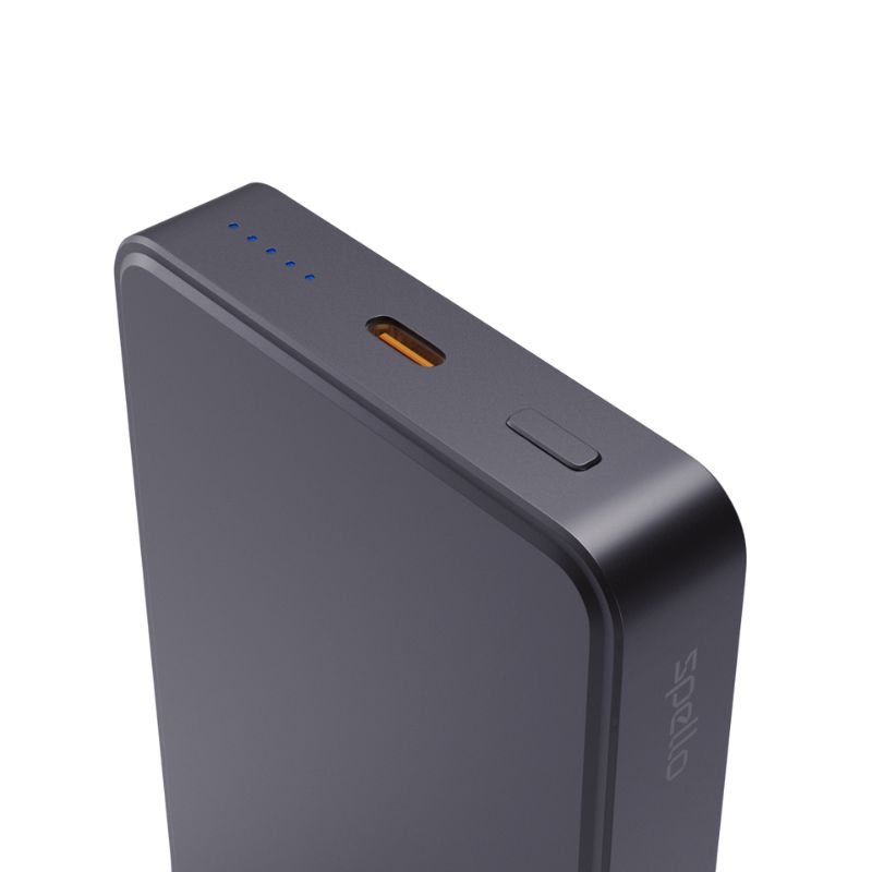 Spello ForcePack Alu 10000mAh magnetická bezdrôtová powerbanka SM71 - vesmírne sivá