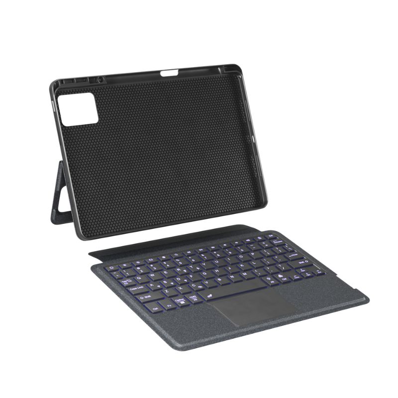 Spello kryt s podsvícenou klávesnicí | Samsung Tab A9+ 11” | CZ | černá | integrovaný stojánek a slot na stylus