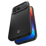 Spigen Enzo Aramid T, black silver - iPhone 17 Pro Max