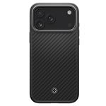 Spigen Enzo Aramid T, čierna strieborná - iPhone 17 Pro