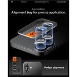 Spigen Glass tR EZ Fit Optik Pro 2 Pack, strieborná - iPhone 17