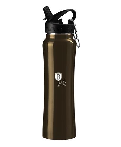 Športová fľaša BerlingerHaus z nerezovej ocele 18/10 Shiny Black Collection, 0,5 l
