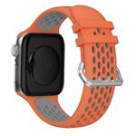Športový remienok Cubenest pre Apple Watch Sport Band ORANGE so sivou farbou (42-49 mm)