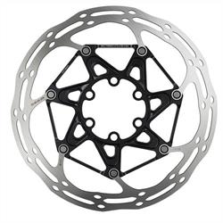 SRAM Centerline 2-dielny brzdový kotúč - 140 mm čierny (vrátane titánových skrutiek) zaoblený - 6 otvorov