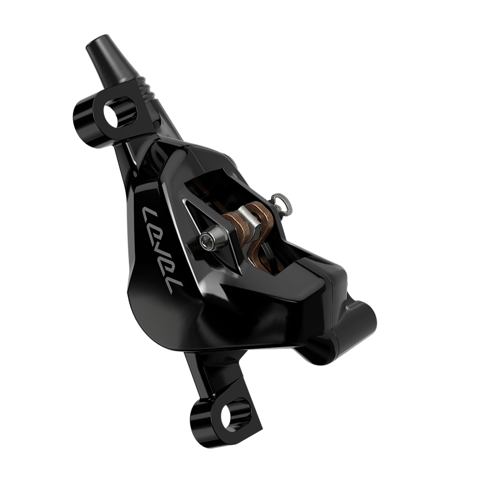 SRAM Level Silver Stealth 2 piestiková kotúčová brzda, čierna, zadná