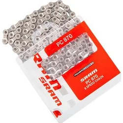Sram PC870, 114 článků - spojka Power Link 48.2723.114.005 řetěz pro 8mi rychlostní kazetu - Komponenty na kolo - Řetězy