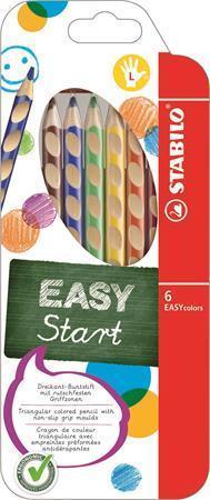 STABILO Barevná pastelka "Easycolours", HB, trojhranná, pro leváky, 6ks/bal.