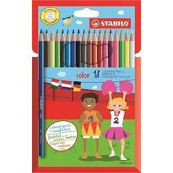 STABILO Barevné pastelky "Color", sada, 18 různých barev, šestihranný tvar